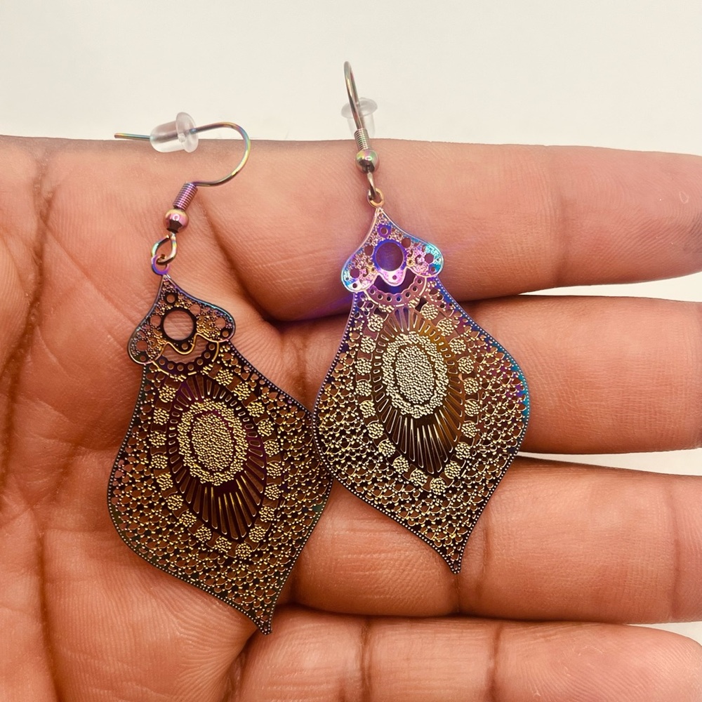 Stainless steel earrings for women boho- chic design